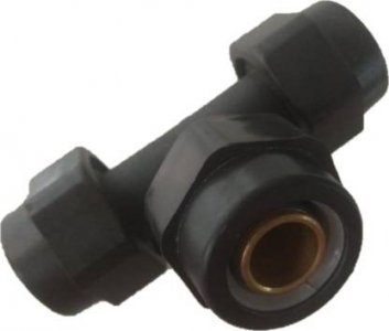 Novus Composite Equal Tee Connector, Pipe Fittings (1216 (1/2